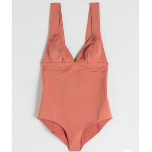 & Other Stories V-Neck One Piece Swimsuit